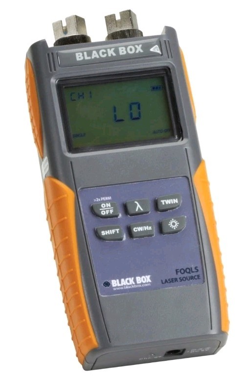 Black Box Quad Laser Source Fiber Optic Cable Testing - LCD - Optical Fiber NEW