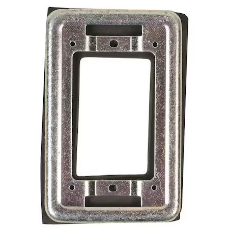 Appleton Electric Fsk-Sba Adapter And Gasket, 1 Gang, Ethelyne Propylene Rubber
