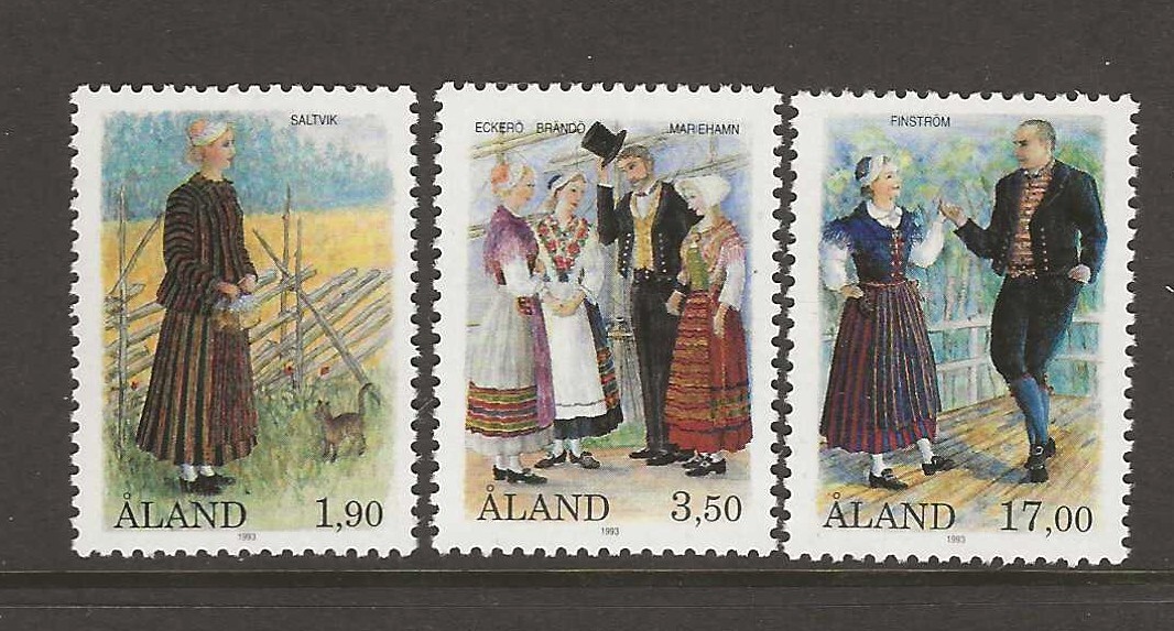 Aland Finland 1993 national costumes MNH (f72)