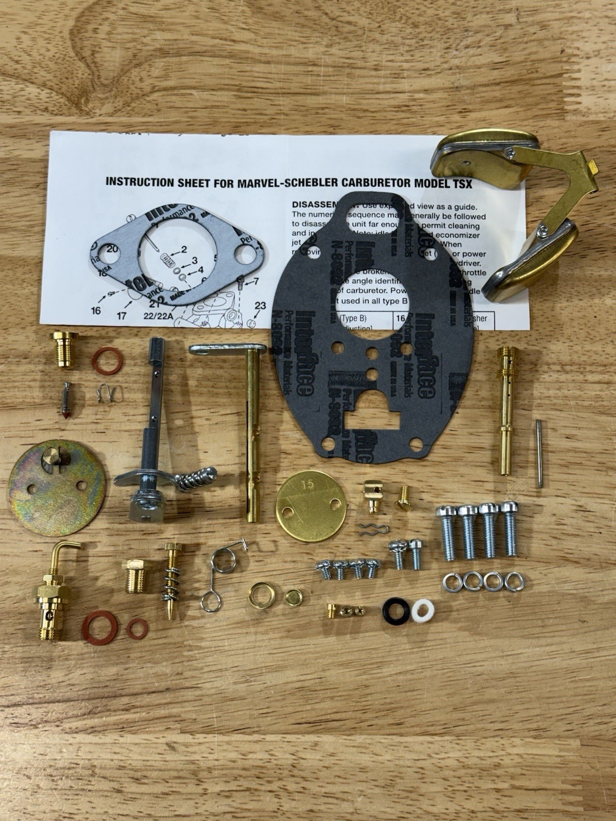 Oliver 1550 1555 Marvel Schebler TSX903 Comprehensive Carb repair kit W/ Float