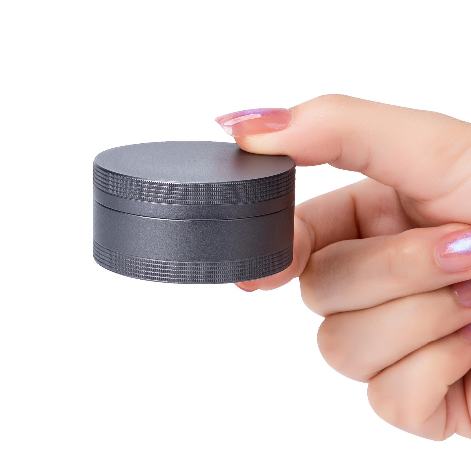 Daily Metal Pill Box Pill Case - Single Waterproof Travel Pill Container Roun...