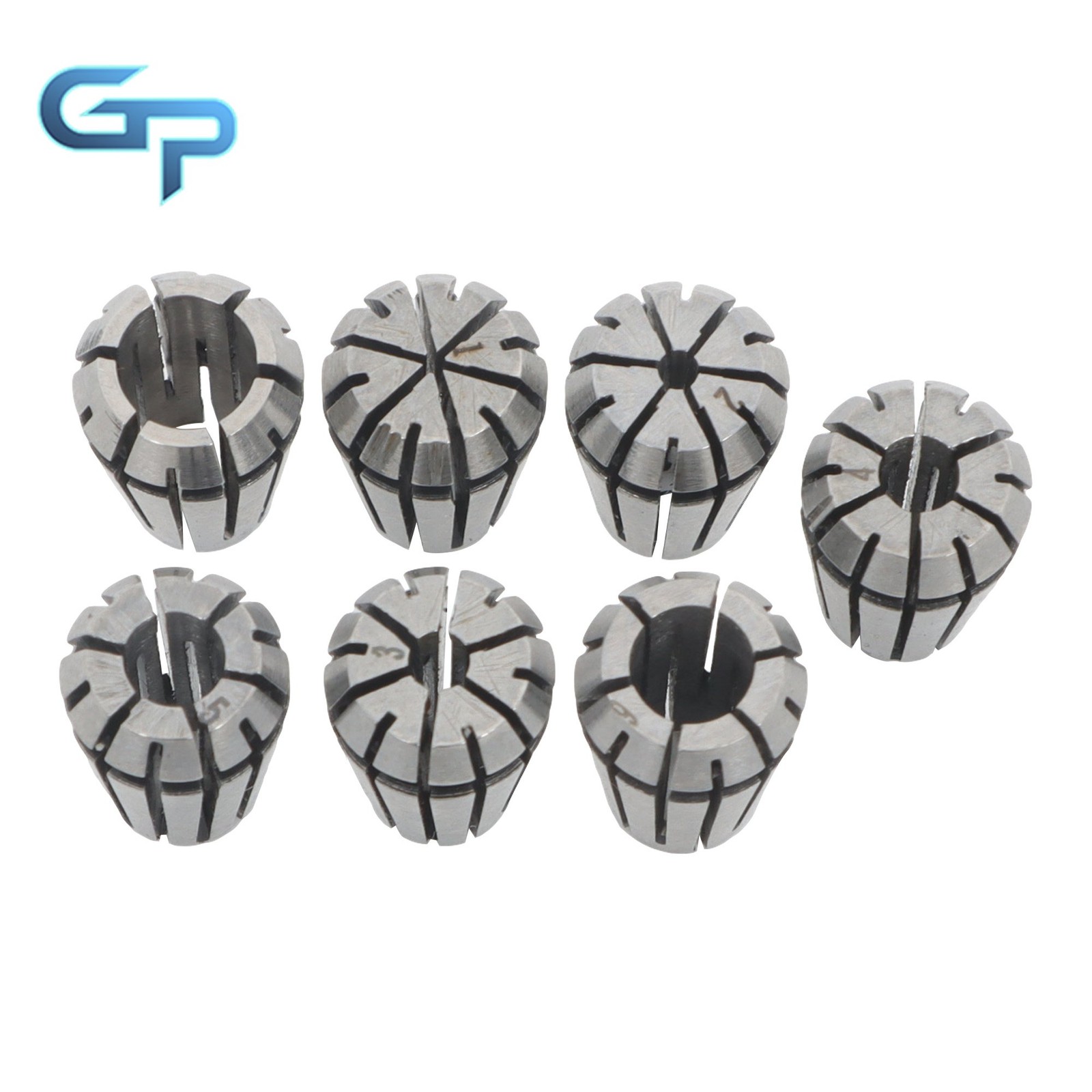 Precision ER11 Spring Collets 7 Pack 1-7mm for Lathe and Milling