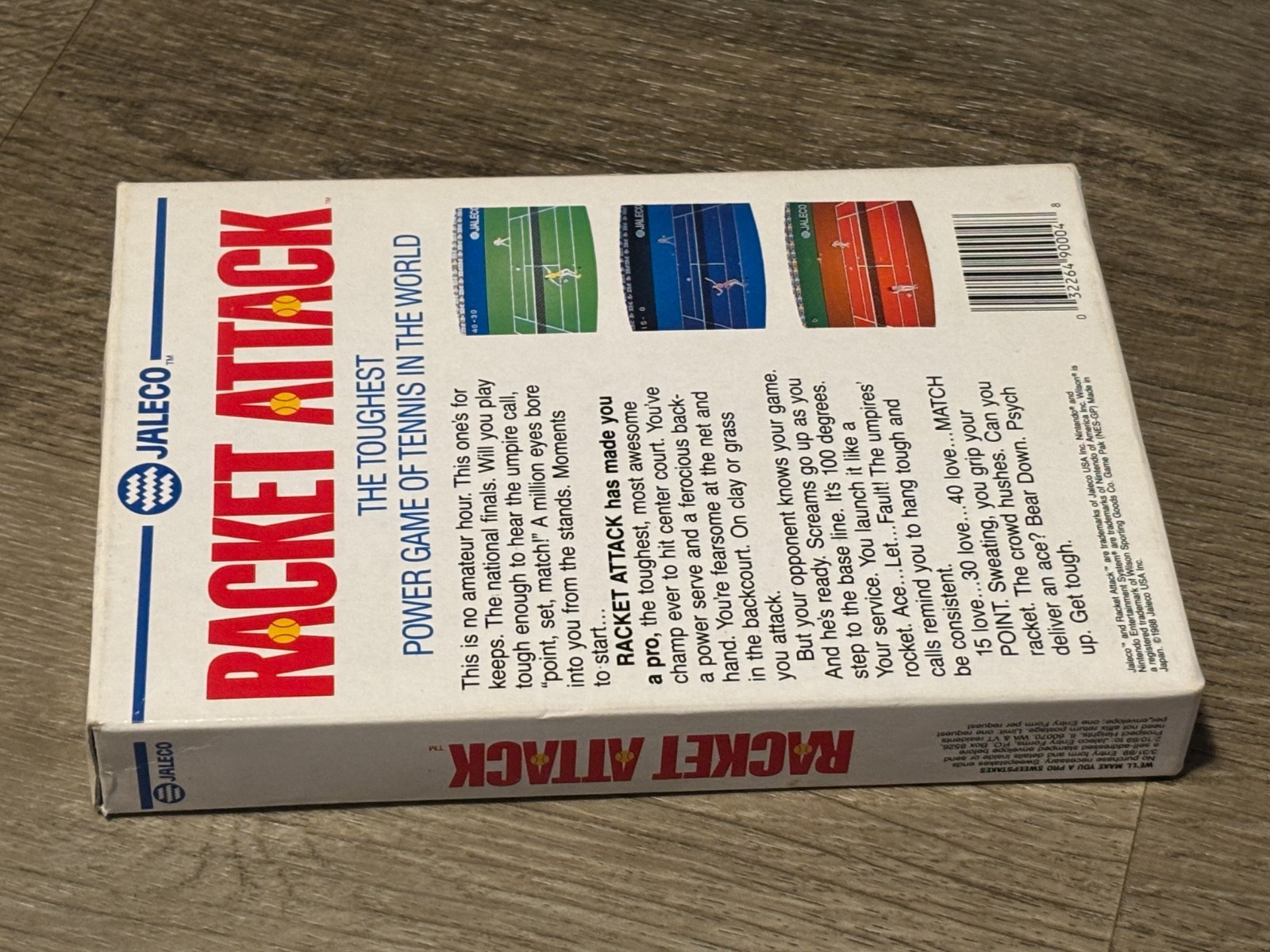 Racket Attack Nintendo Nes *Box Only* No Game Authentic Very Good Shape