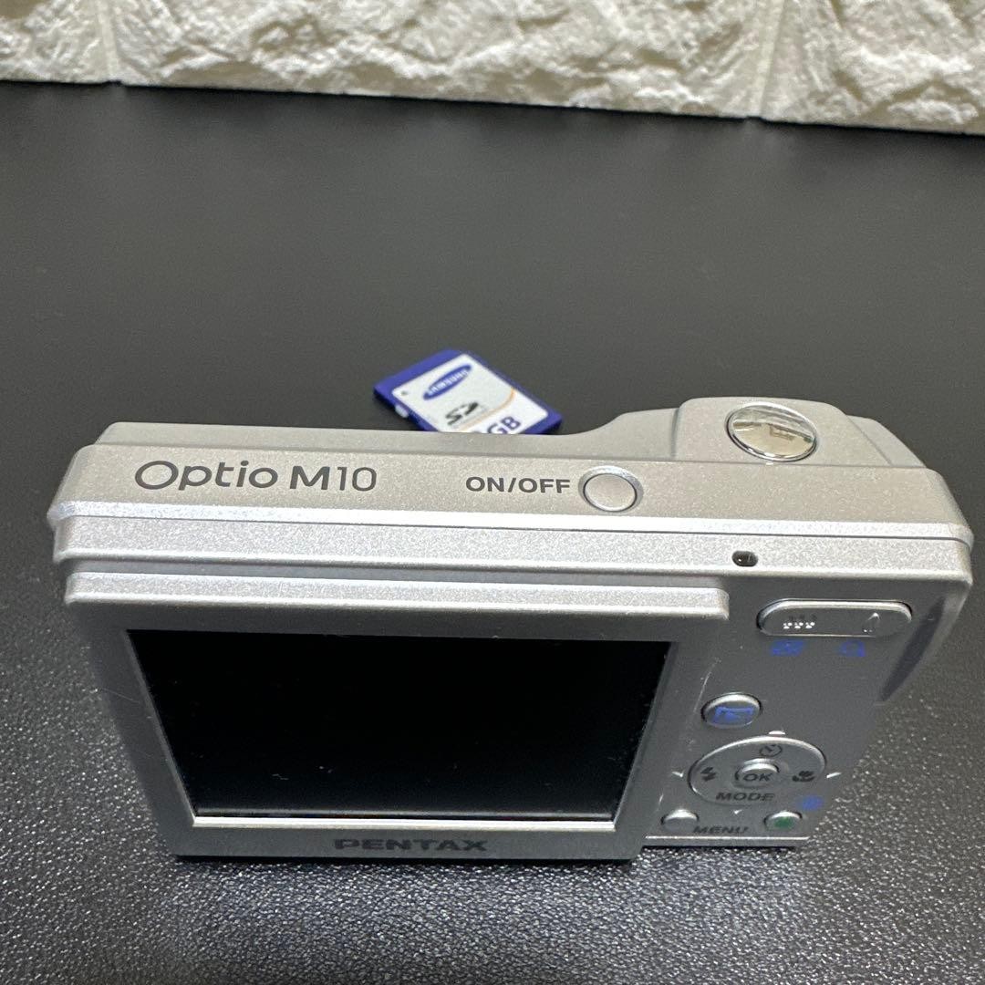 PENTAX Optio M10 Compact Digital Camera with 2GB SD Card Tested Condition