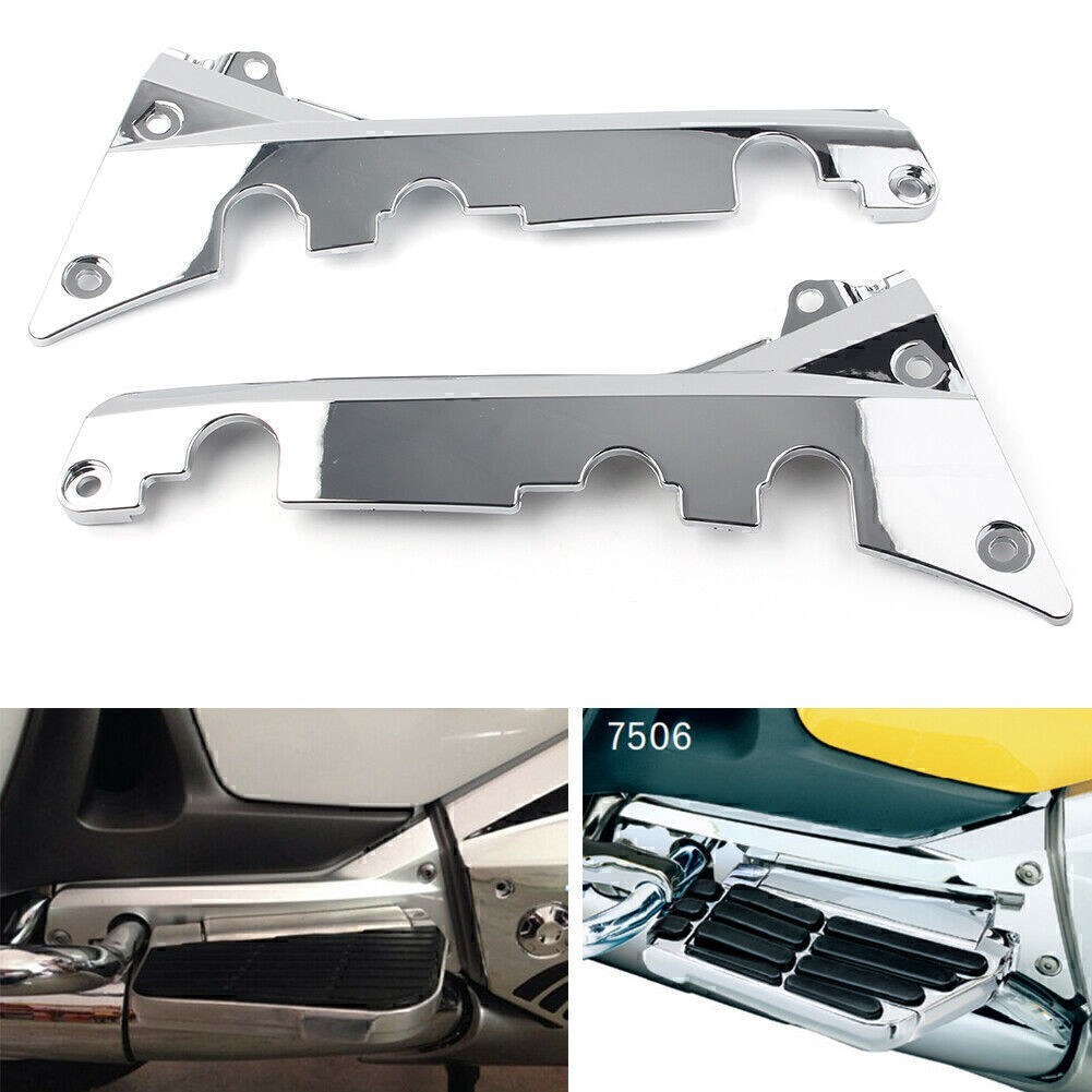 Chrome Goldwing Fairing Right & Left Lower Rear Frame Cover For Honda GL1800