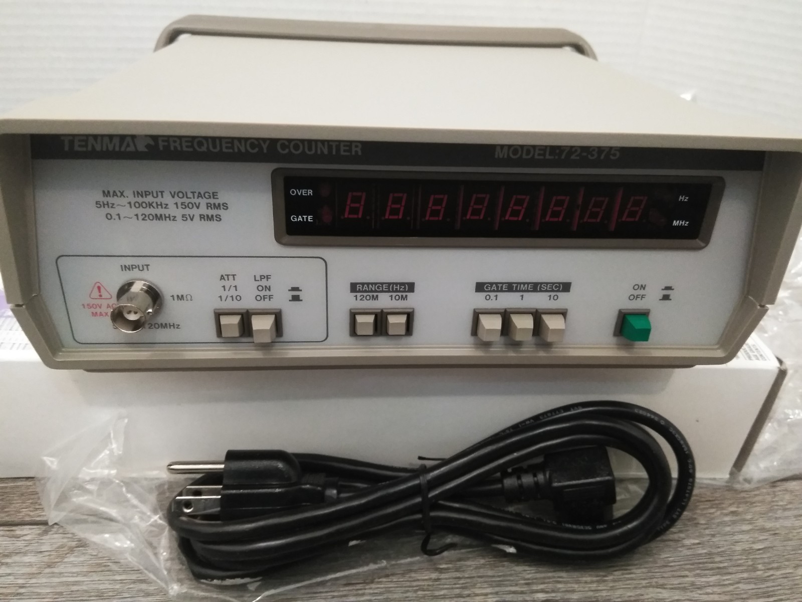 VTG. Tenma Frequency Counter 72-375  ( NEW OLD STOCK)