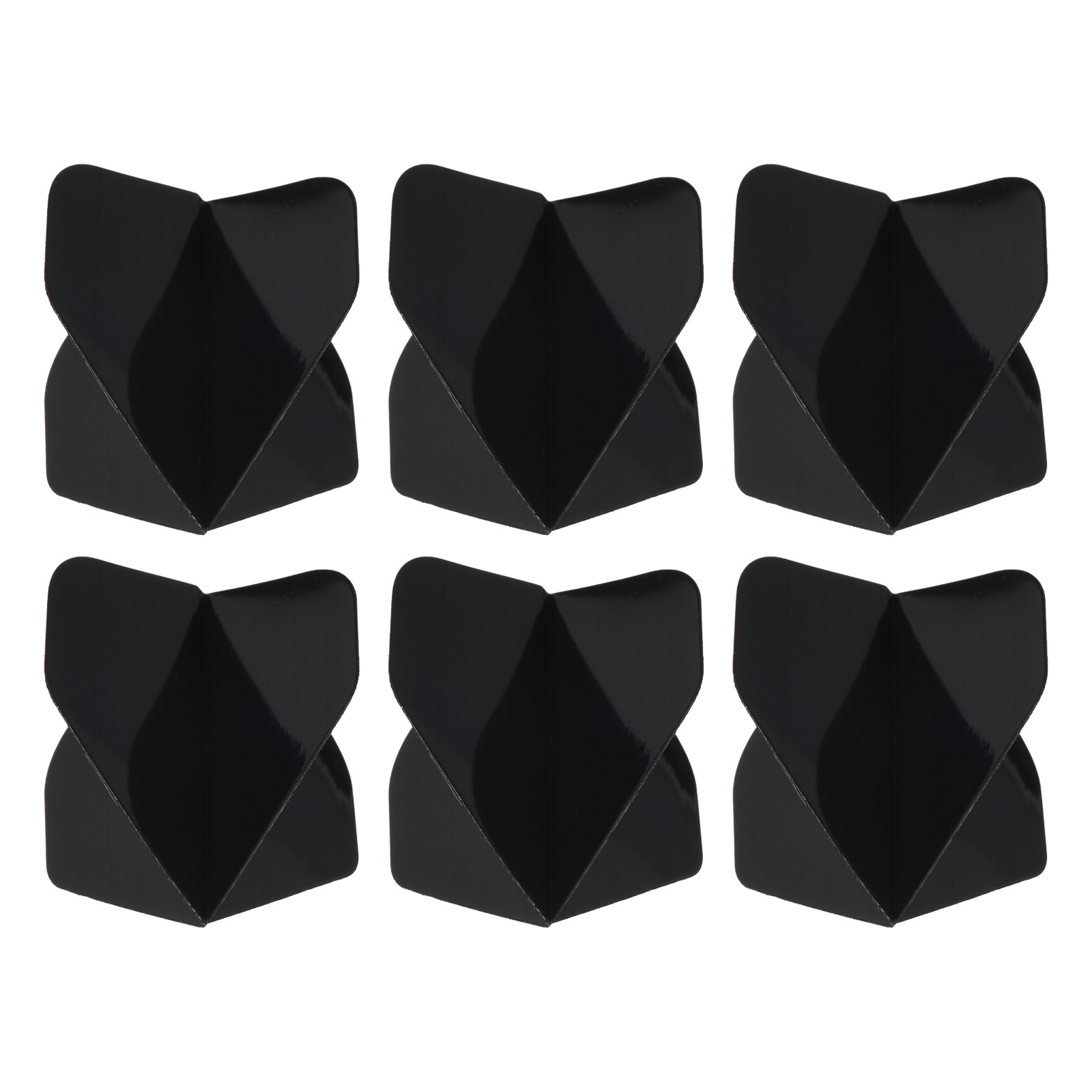 Dart Flights, 6 Pack PET Darts Accessories Black