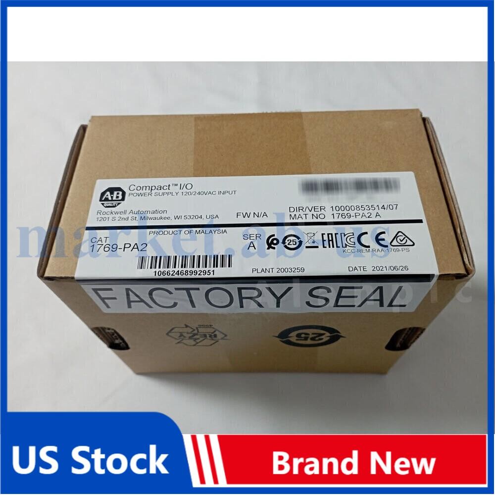 New Sealed Allen-Bradley 1769-PA2 CompactLogix Power Supply 1769PA2 US Free Tax