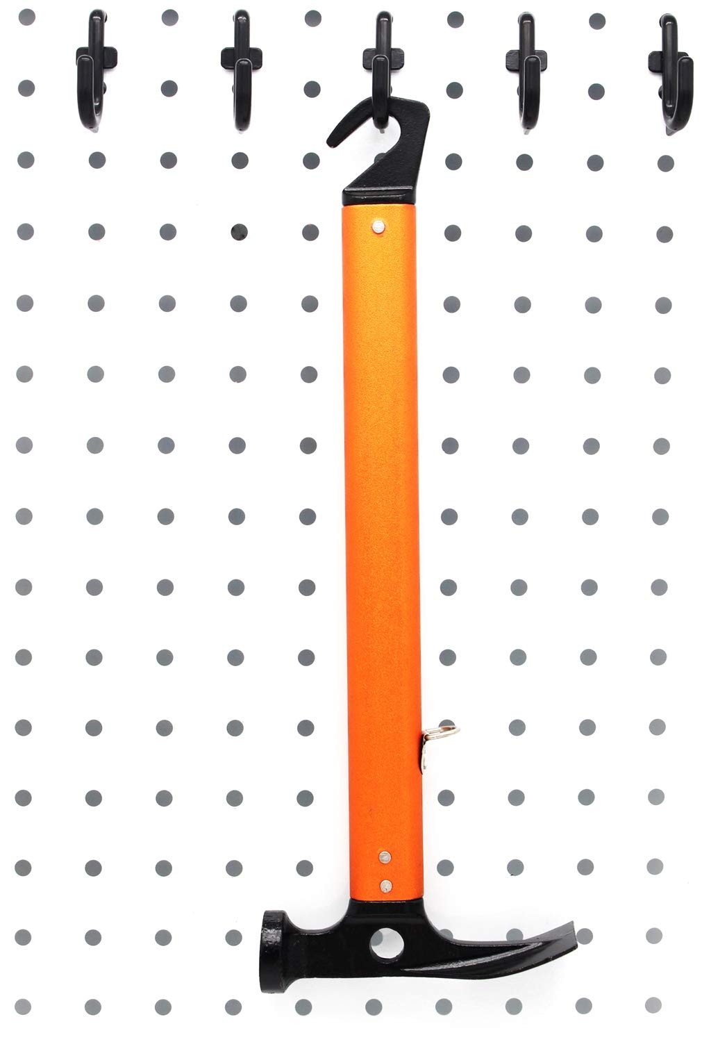 Plastic Peg Hooks J Style 100 Pack Black For 1/4 Pegboard Safety
