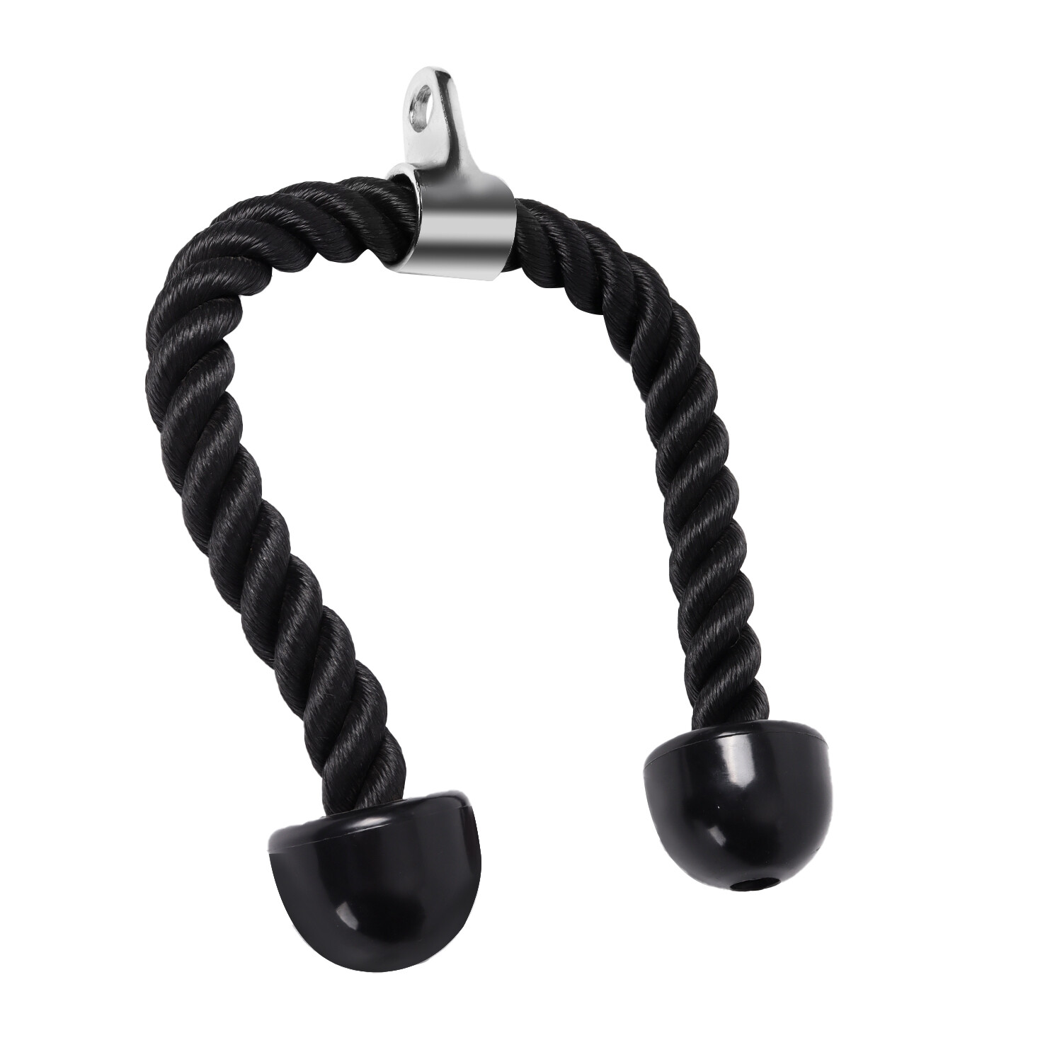 Single or Dual Grip Tricep Rope, Pull Down Cable Machine Attachment