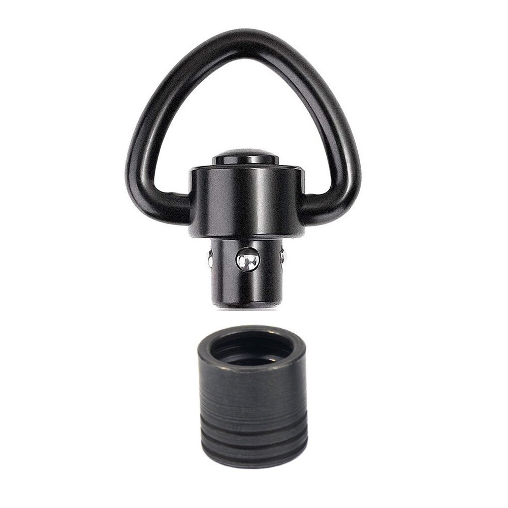 2Pcs 1 Inch Tactical Quick Detach Sling Swivel Mount QD Push Button Loop Adapter