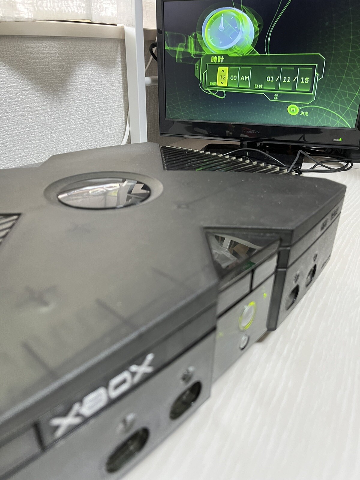 【JUNK】Microsoft Xbox Special Edition Clear Skeleton Limited Black Console