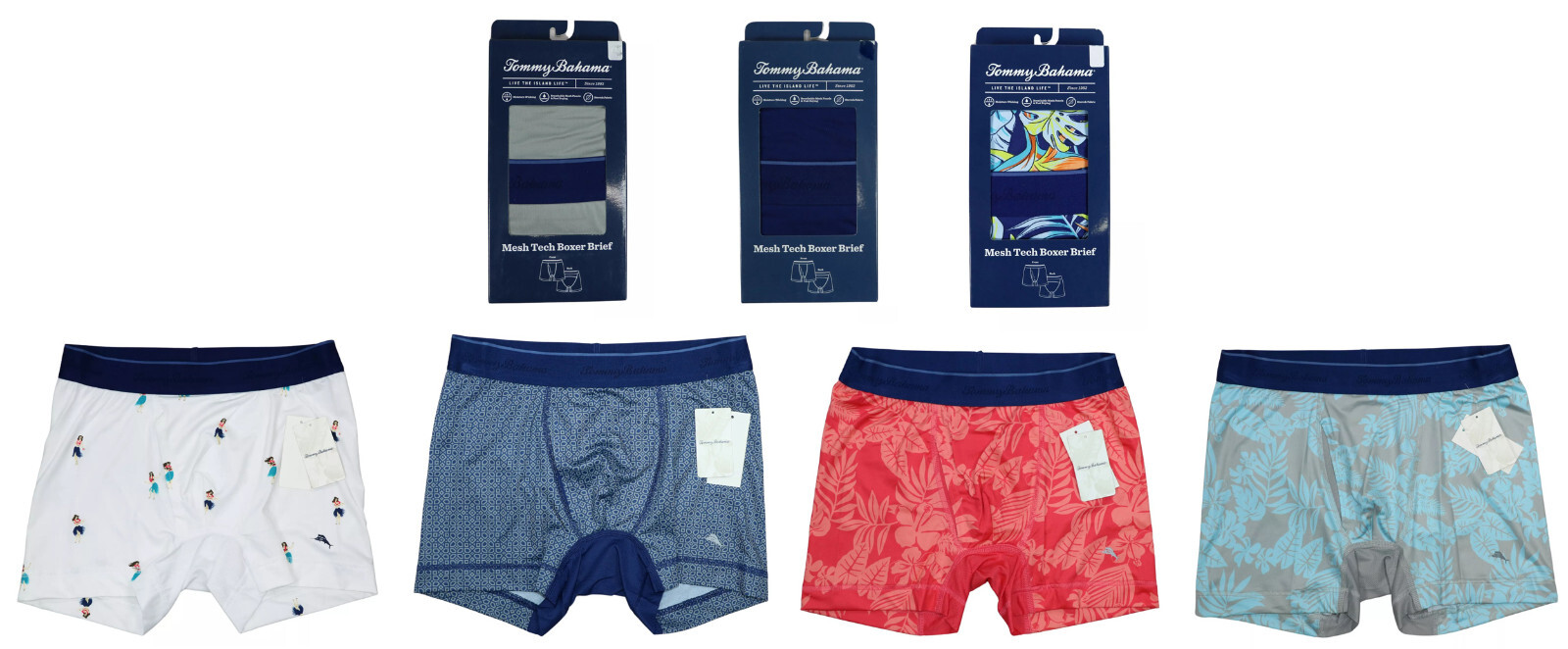 Tommy Bahama Mesh Tech Stretch Boxer Brief Men's Underwear NWT Choose Style/Size