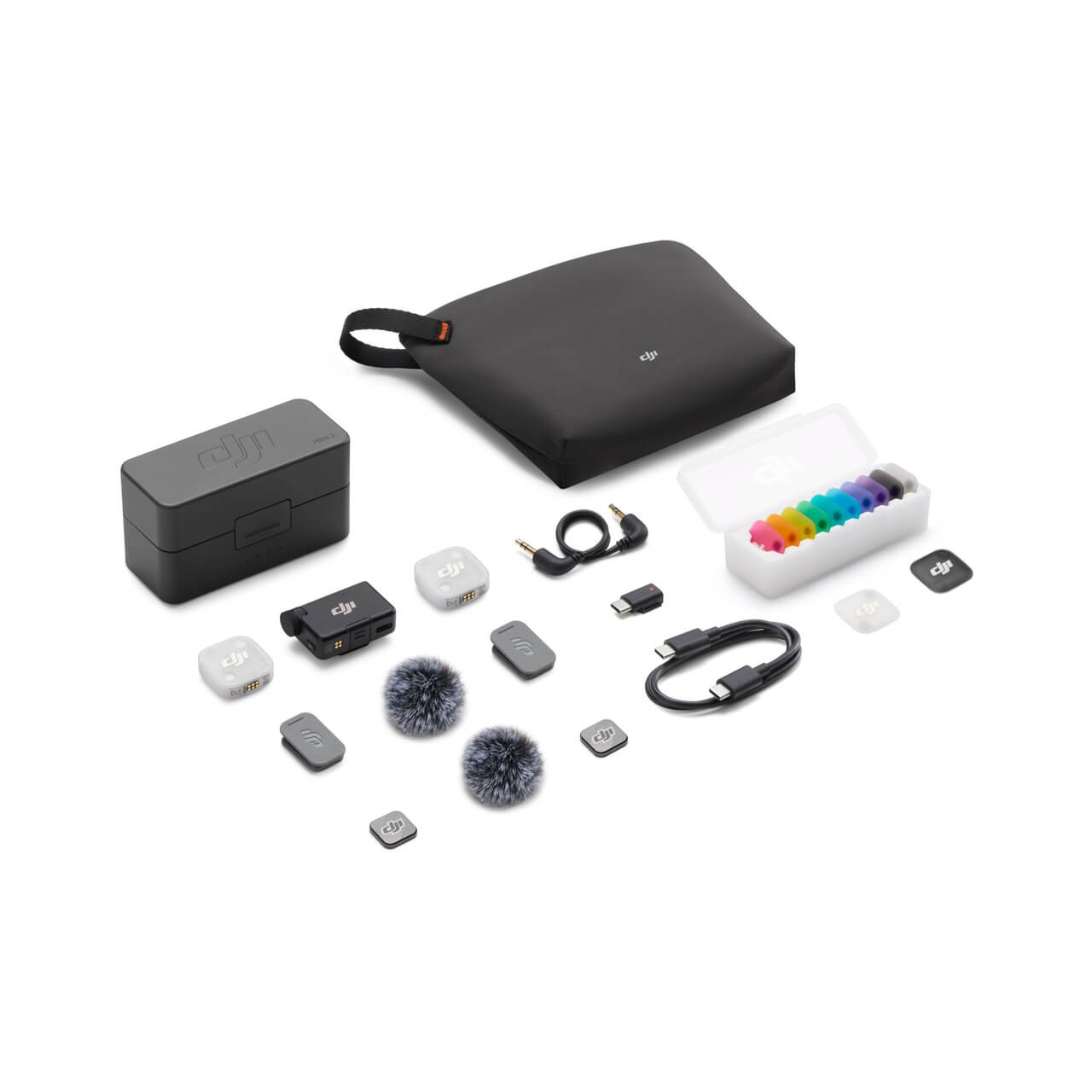 Mic Mini 2 (2 TX+ 1 RX+ Charging Case) Wireless Microphone for iPhone/Camera