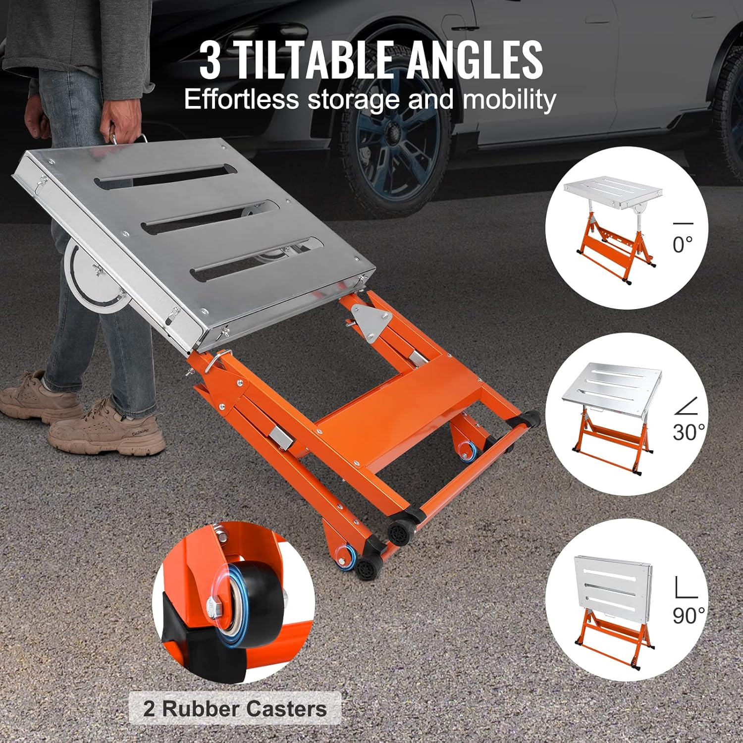 Welding Table Foldable 30"X20", Welding Workbench Table 400Lbs Load Capacity Ste