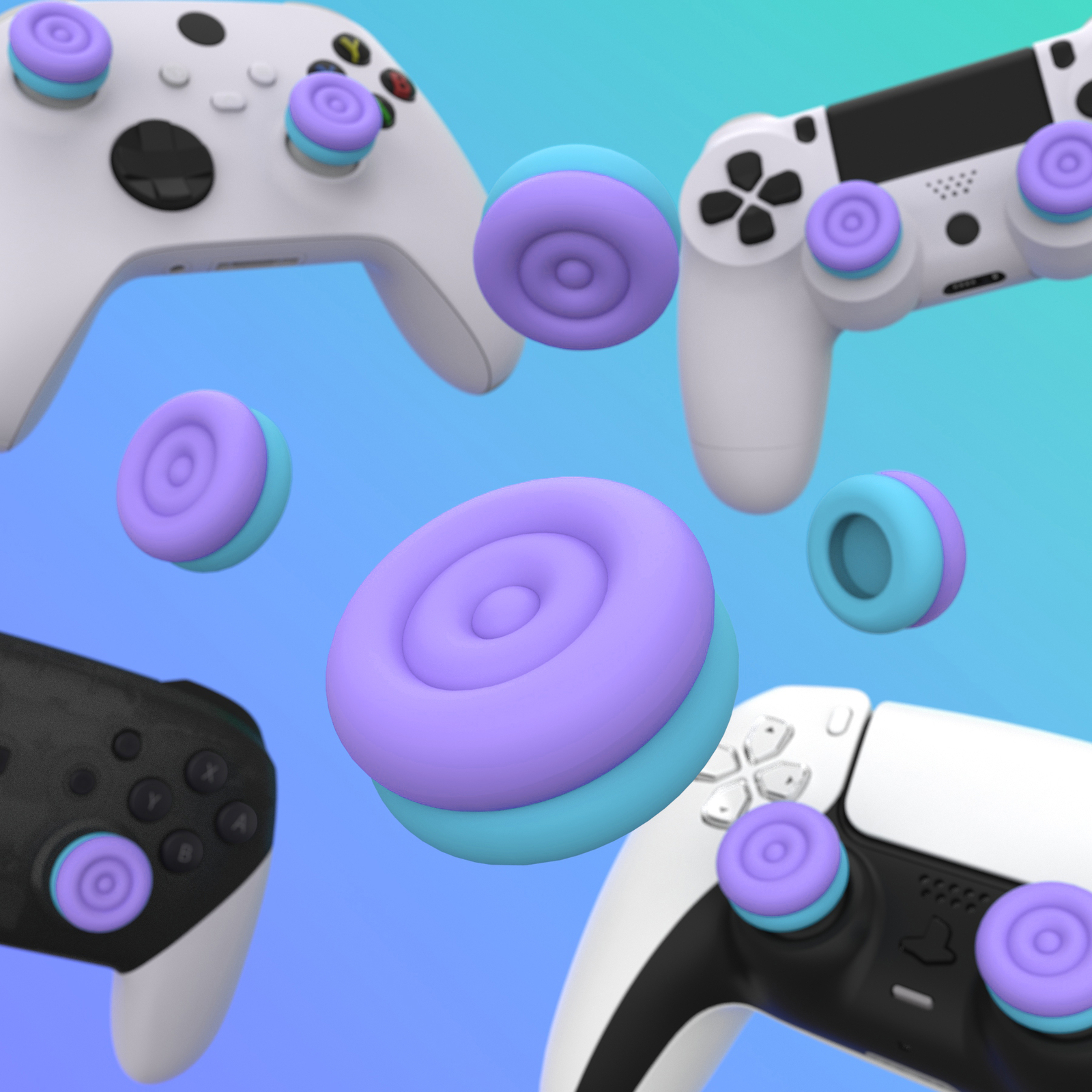 Thumbs Cushion Caps for ps5/4 Controller /for Xbox Series X/S Controller