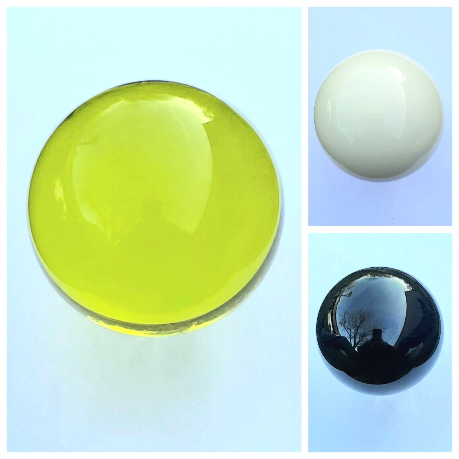 Acrylic Contact Juggling Balls 76mm - Multi/Single Ball Performance - 8 Colors!