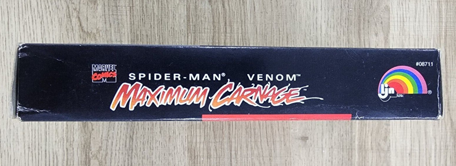USED AUTHENTIC BOX ONLY - NO GAME - NO MANUAL - MAXIMUM CARNAGE - SNES