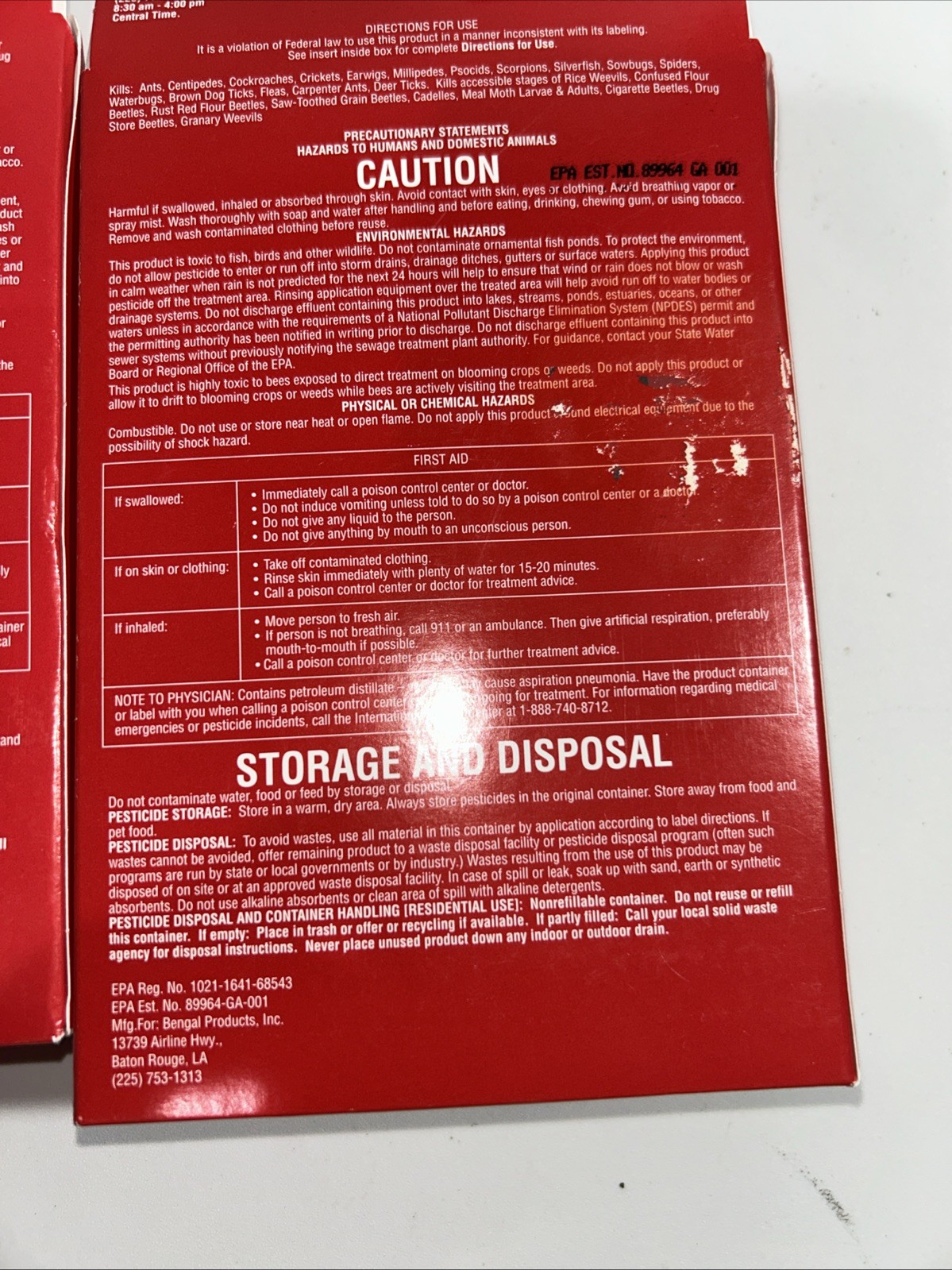 2 Bengal 33100 2oz Concentrate
