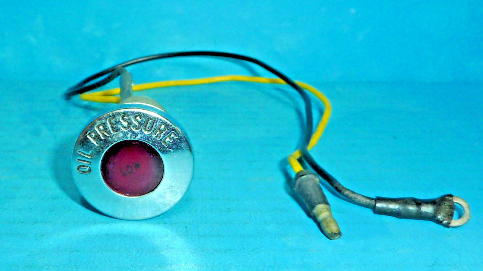 Vintage Oil Pressure Indicator Lamp Light Aircraft Auto