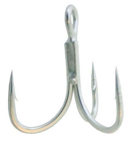 Owner Treble Hooks Stinger ST-46TN 2X Strength Silver Saltwater [Sizes 6 - 2/0]