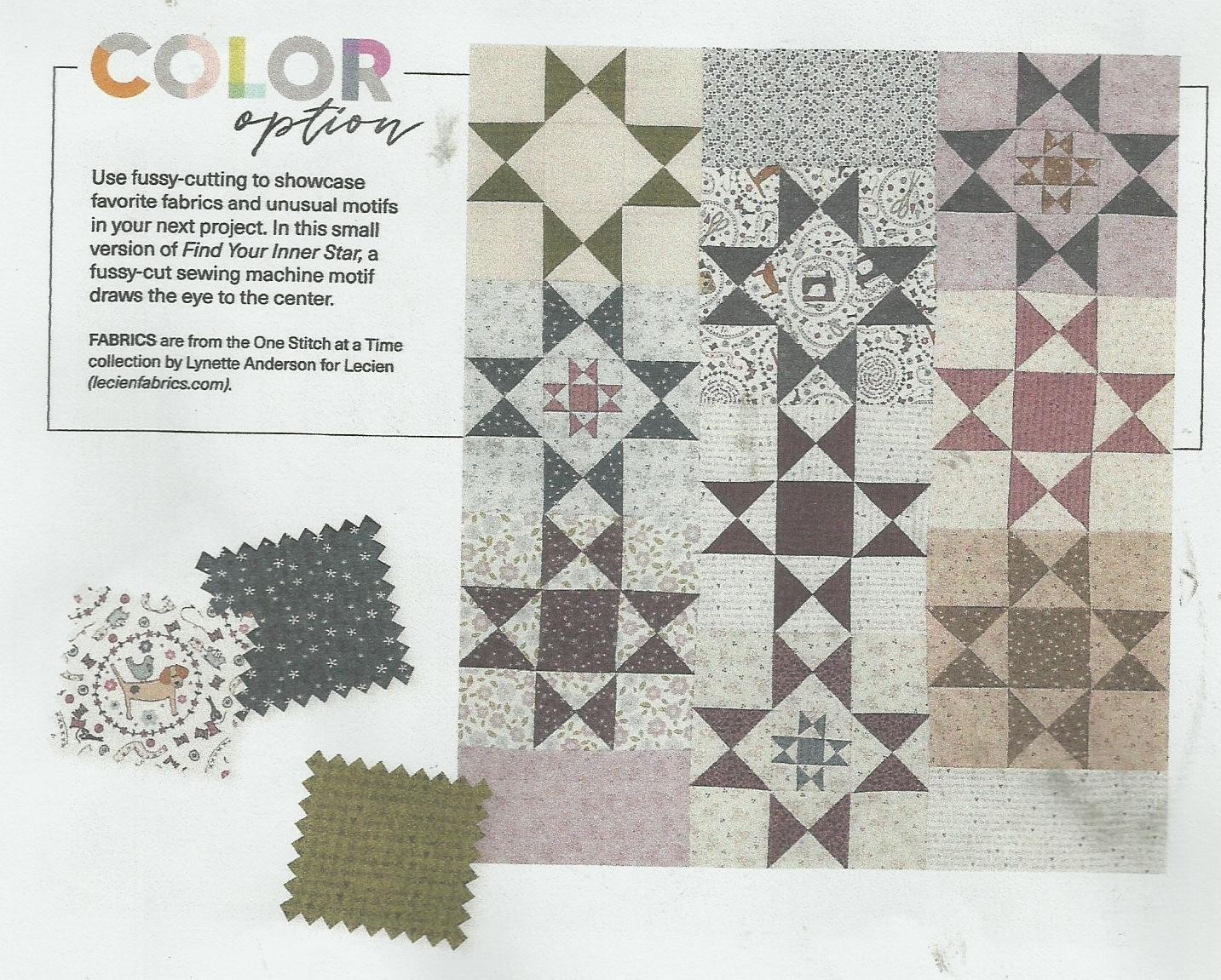 E0436 FIND YOUR INNER STAR QUILT PATTERN/INSTRUCTIONS