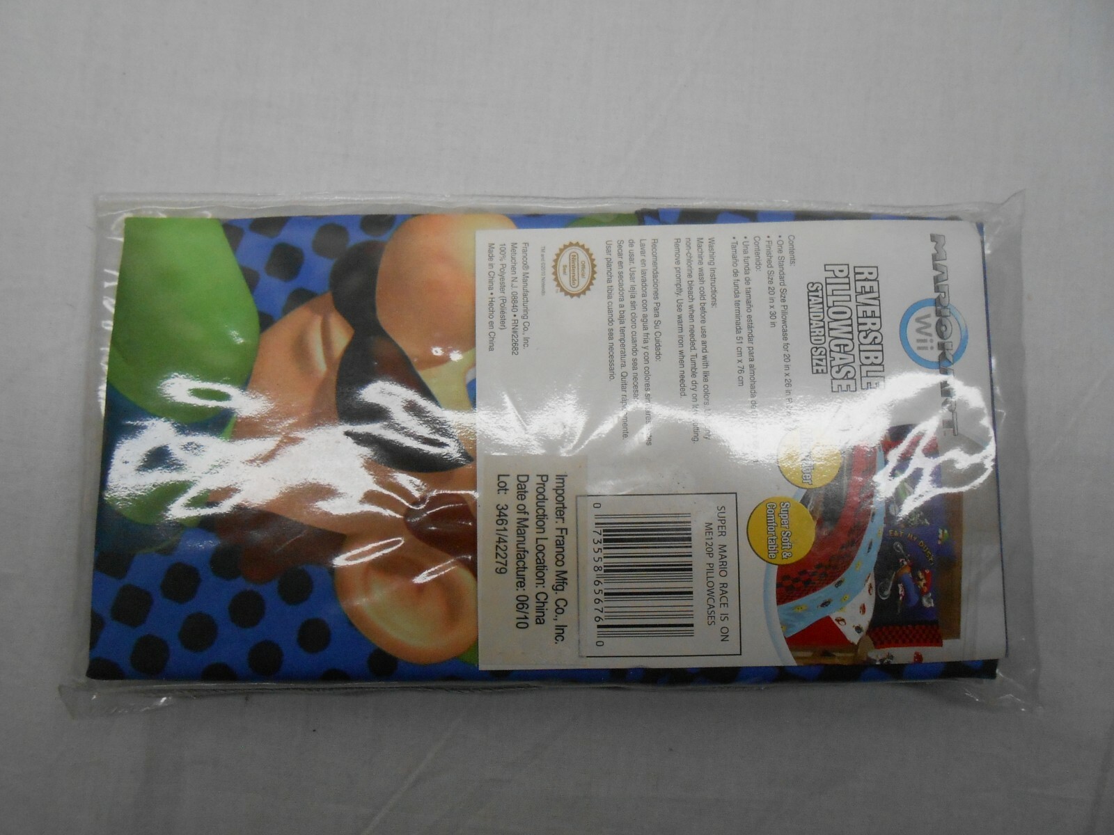 Mariocart (WII) Reversible Pillowcase (Standard Size)