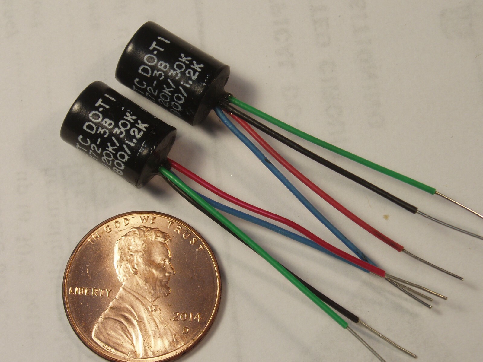Qty 2: UTC Audio Interstage Matching Transformer 20K/800 Ohm (25:1 ratio) DO-T1