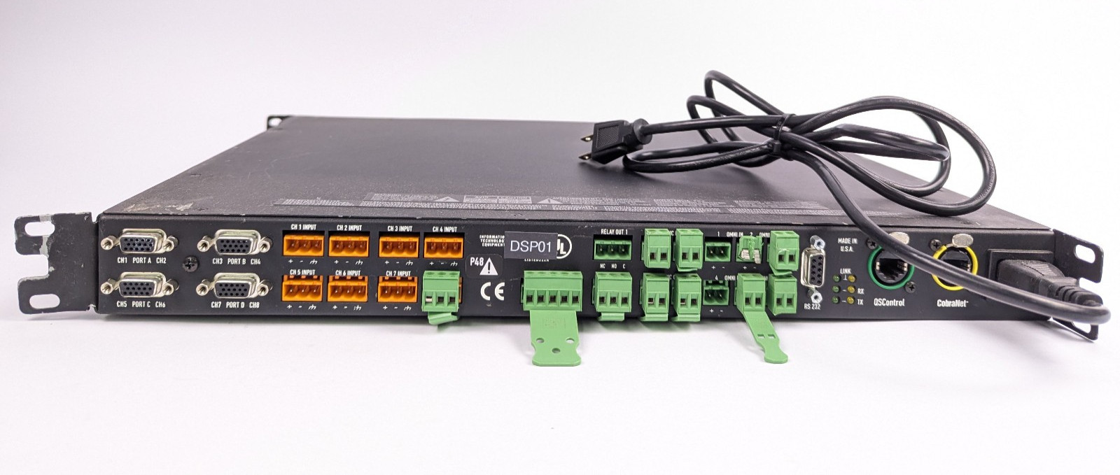 QSC Basis 922uz BASIS-922UZ Amplifier/Loudspeaker Control Processor