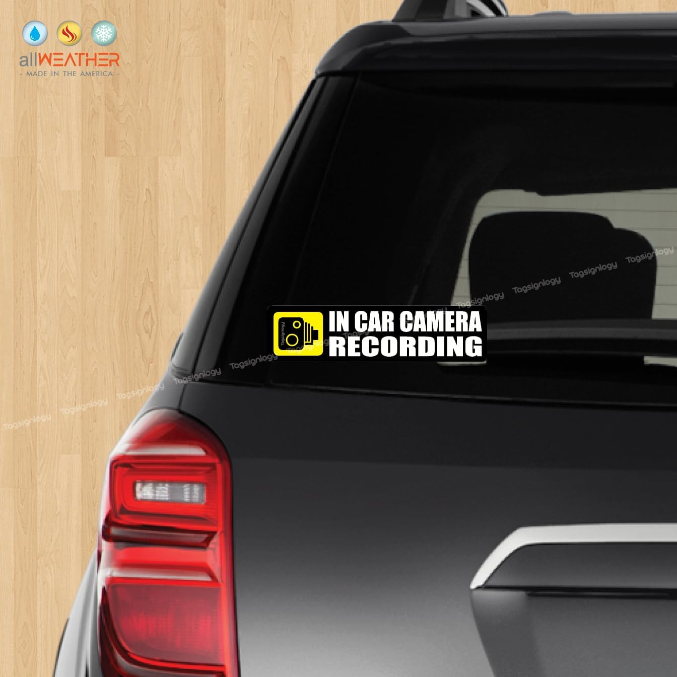 (2 pcs) In Car Camera Recording Dash Cam on Board Safety Notes for Passenger ...
