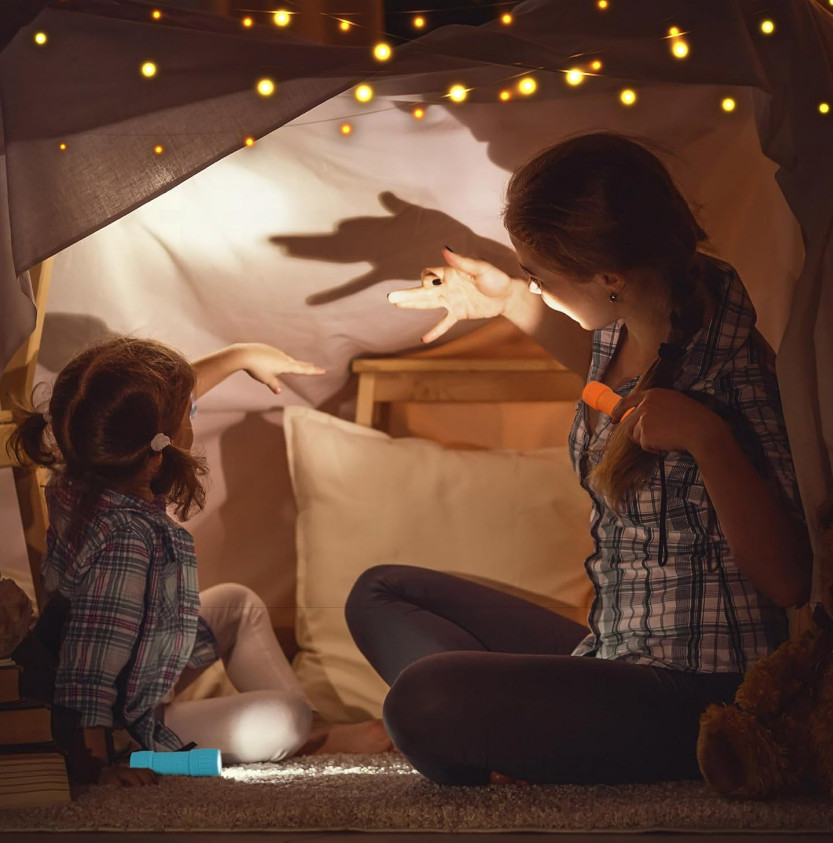 10-Pack, 9-LED Mini Flashlight Set, AAA Batteries are Included and Pre-Installed