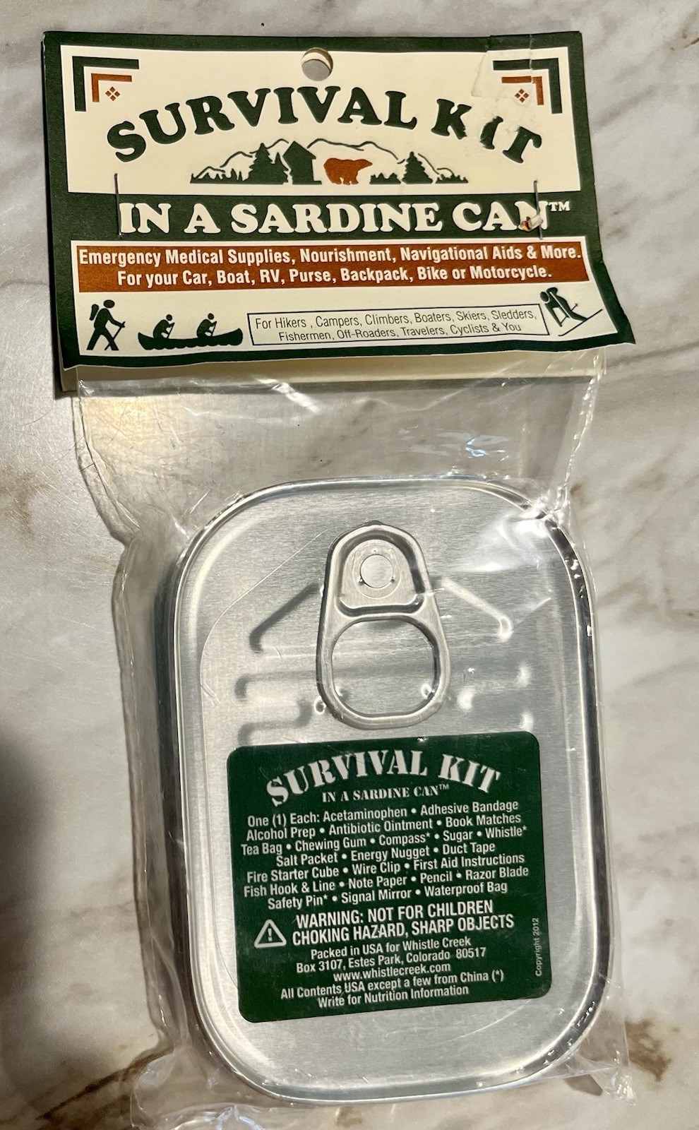 Survival Kit In A Sardine Can
