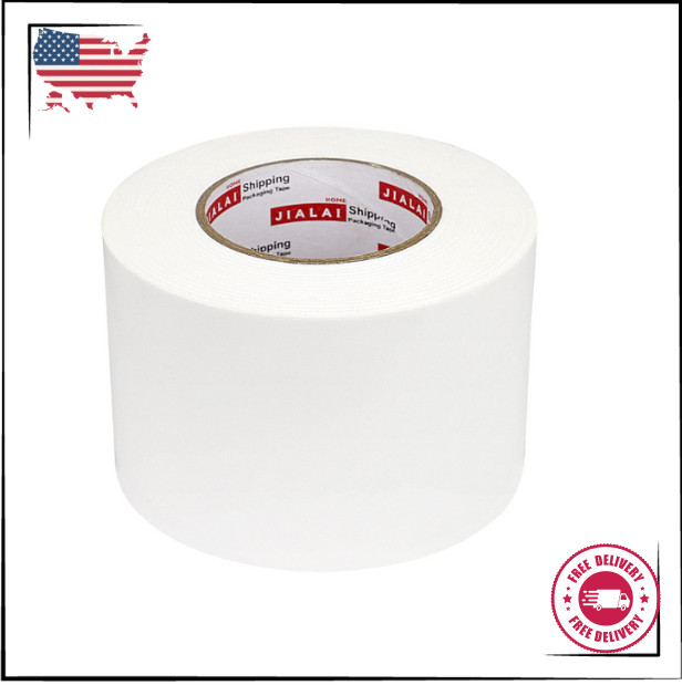 White Duct Tape Wide Roll Industrial Grade 4 Inches X 55 Yards 164 Ft 9 Mil He