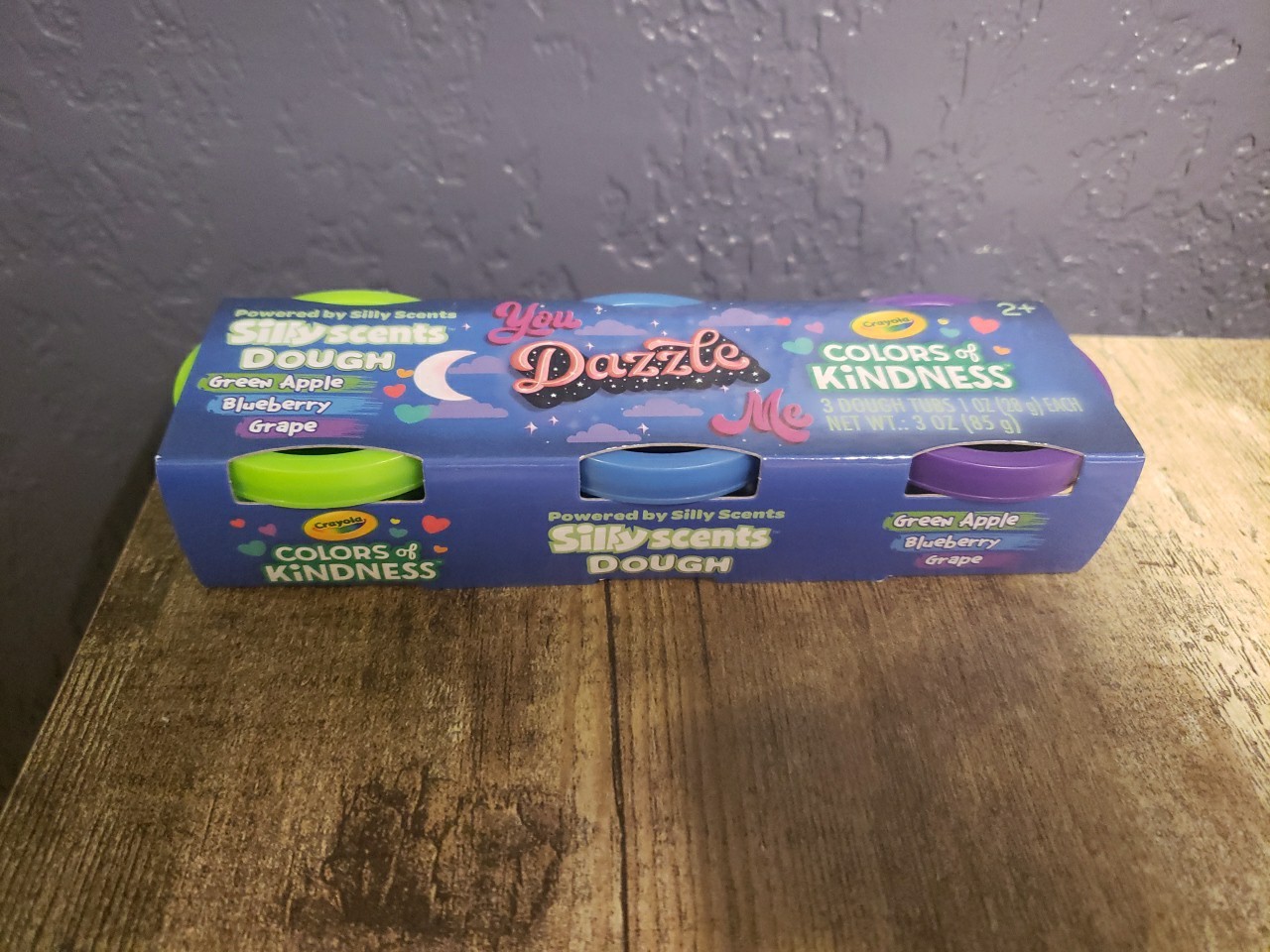 Crayola Silly Scents Dough 3 Tubs Colors Of Kindness You Dazzle Me NEW