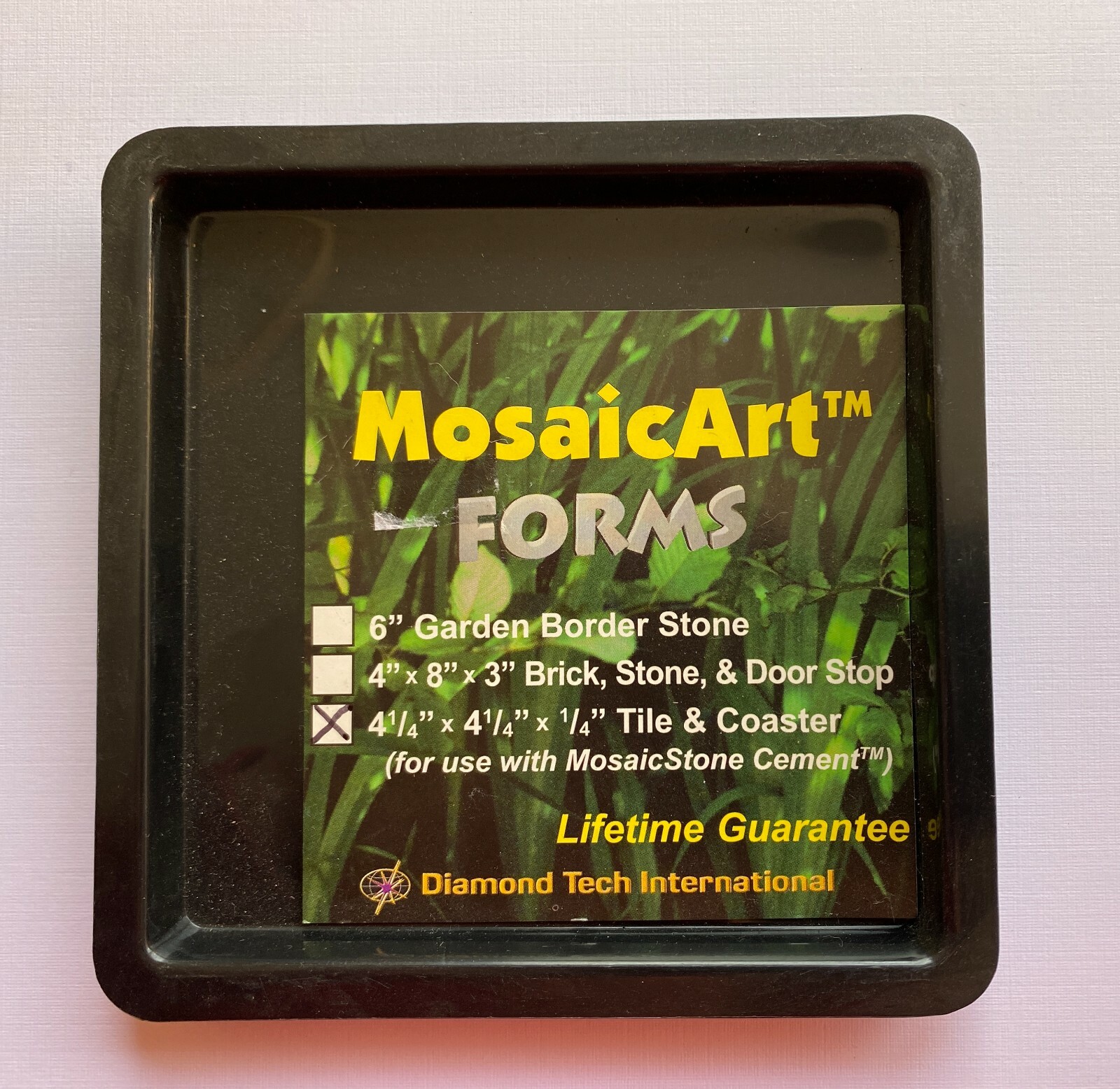 4 1/4" Square Coaster Mold Reusable Durable Plastic Mosaic Supplies Mosaic Art