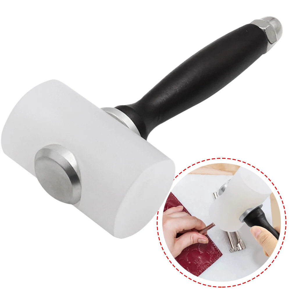 1pc Leather Carving Craft Hammer Tool Kit Cowhide Punch Cutting Sewing DIY Tools