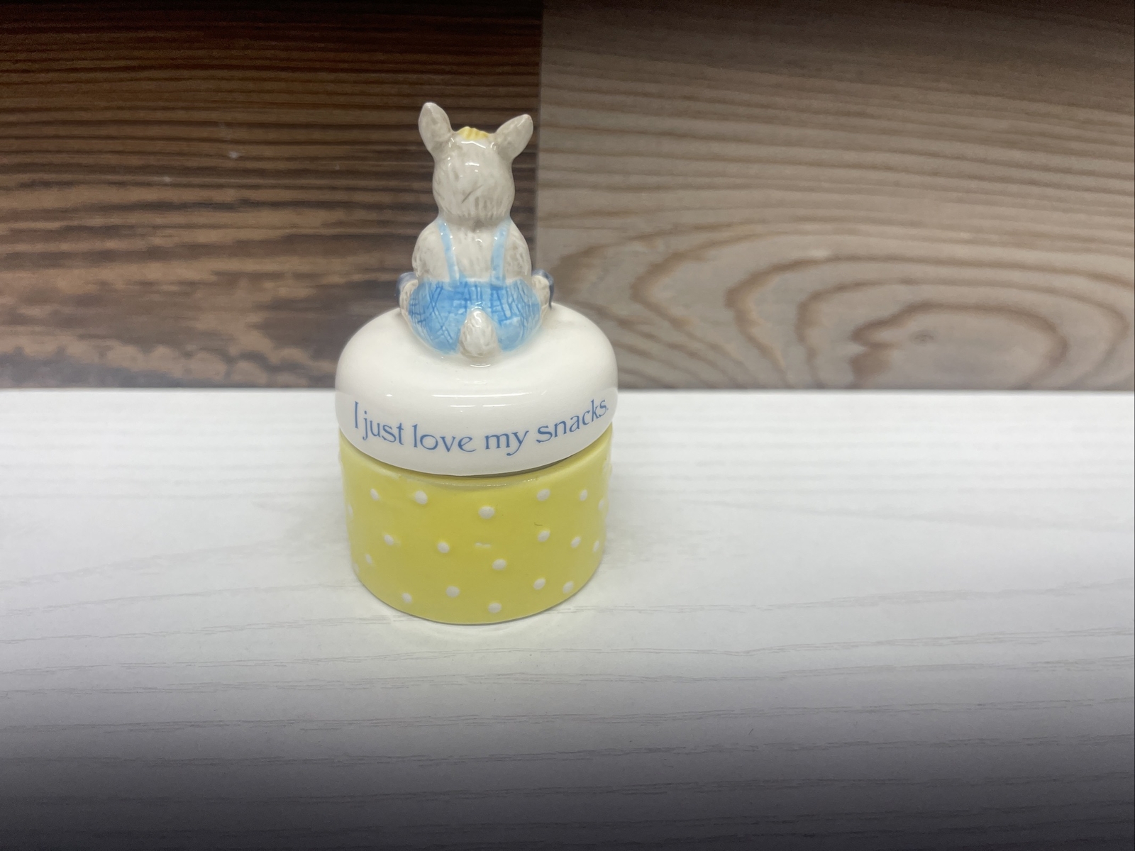 Gallagher Goat Yellow Trinket Box