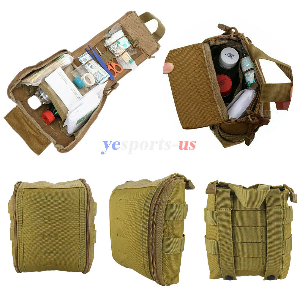 Tactical Molle First Aid EMT Pouch Medical Bag Utility EDC Pack Outdoor Tool Bag