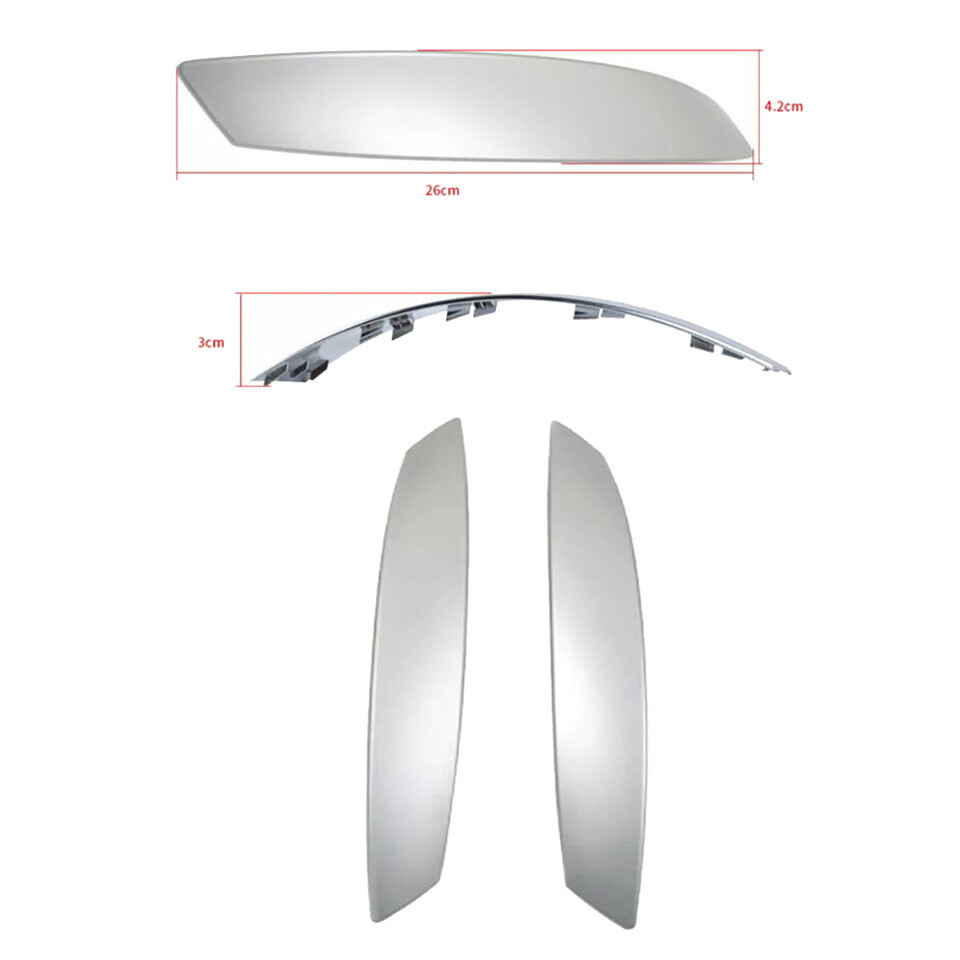 Left Side Door Inner Pull Handle Cover Matt Silver For BMW Z4 E85 E86 2002-2008