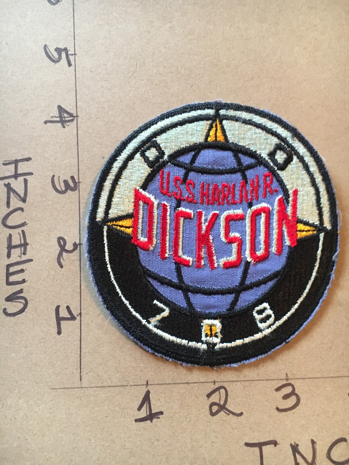 US NAVY USS Harlan R. Dickson (DD-708) Patch 5/1/25