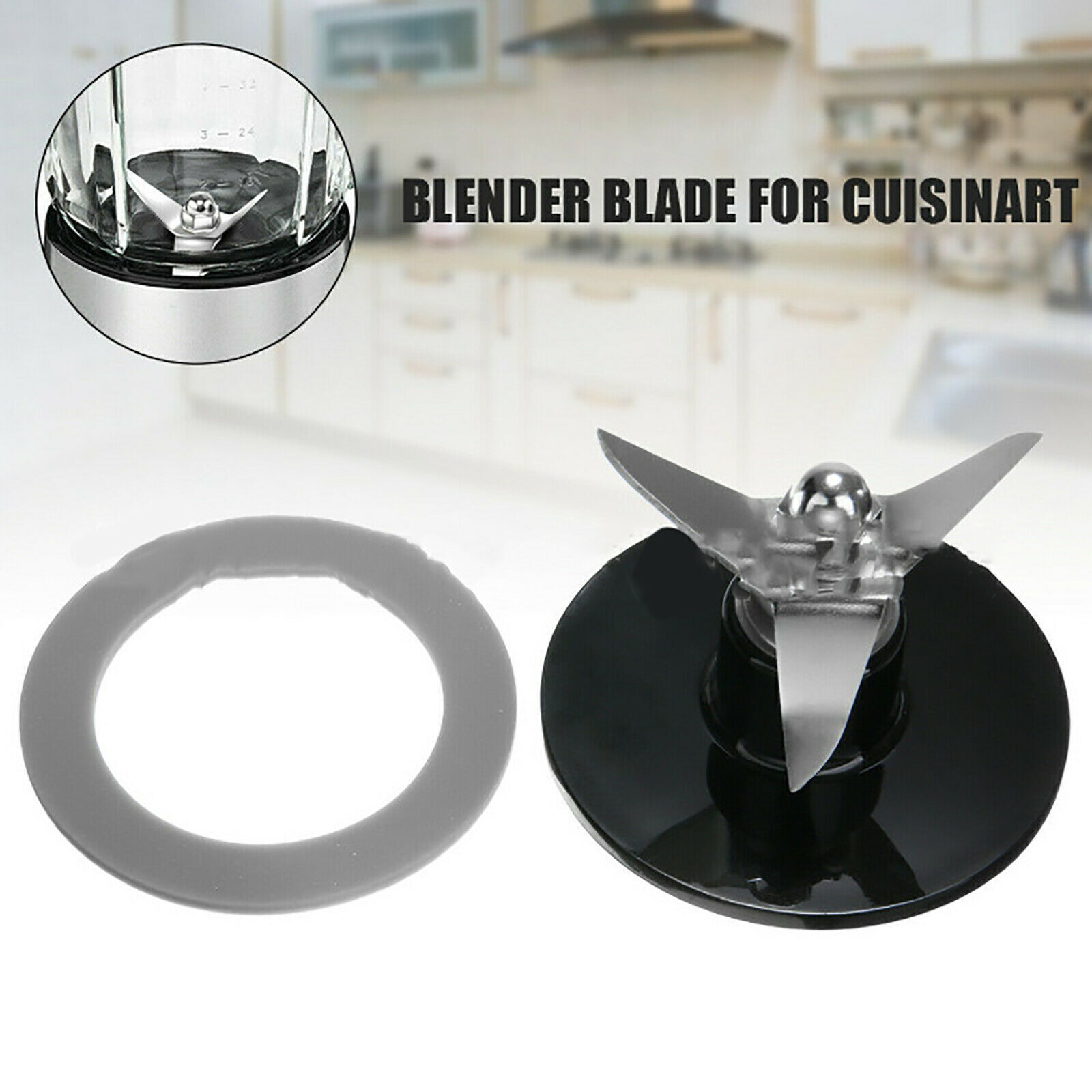 Blender Blade with Sealing Gasket for Cuisinart Blender CBT-500 CB-18 CB-600