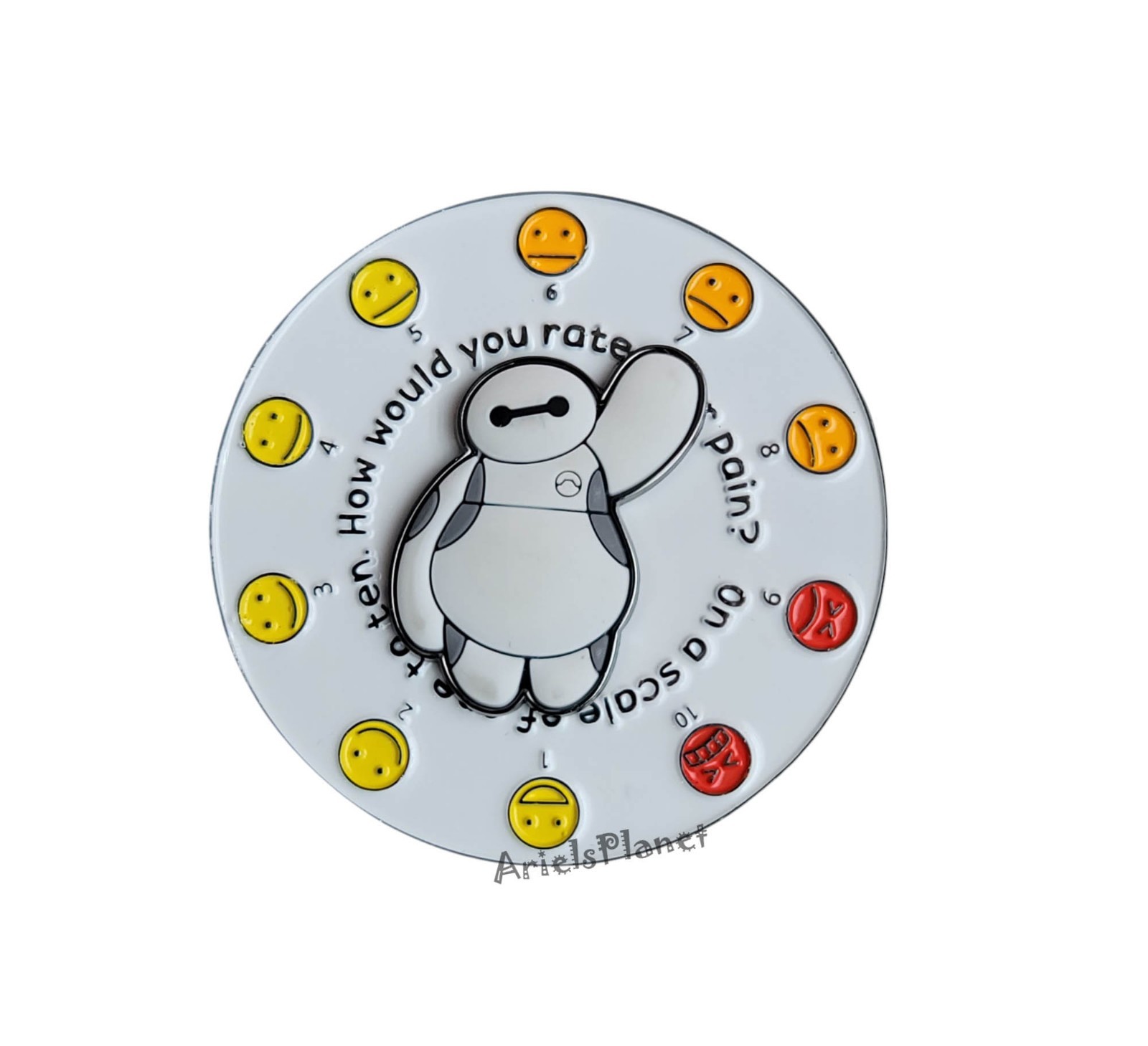 Disney Parks Pixar Toy Story Big Hero 6 Baymax Rate Your Pain Moving Magnet