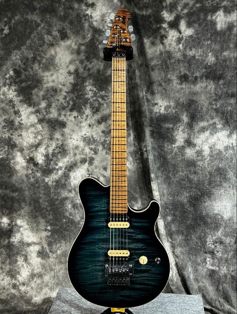 Music Man Axis Yucatan Blue Electric Guitar Made in USA
