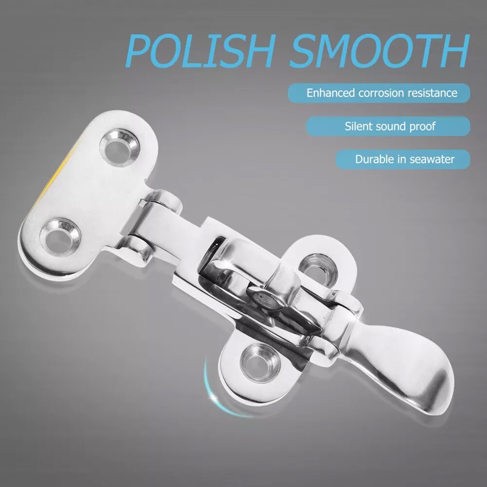 Brand New Boat Door Latch Lock Locker Holding Clamp Marine Grade Parts Spare