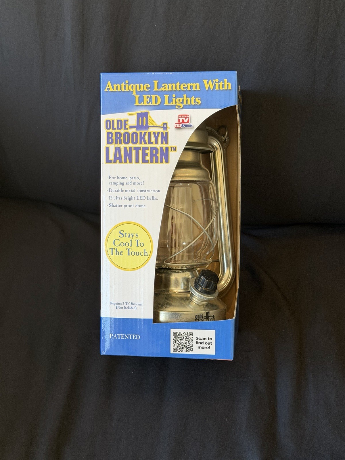 OLDE BROOKLYN LANTERN (NEW-OPEN BOX) NEVER USED (ORIGINAL PACKAGE) AS SEEN ON TV