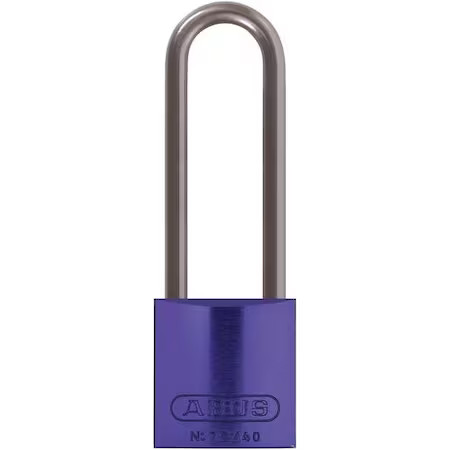 Abus 72 Hb/40-75 Kd Purple Lockout Padlock, Keyed Different, Aluminum, Purple,