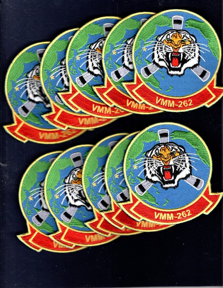 Dealer Lot VMM-262 FLYING TIGERS USMC MV-22 OSPREY Squadron Patch +V Set of 6