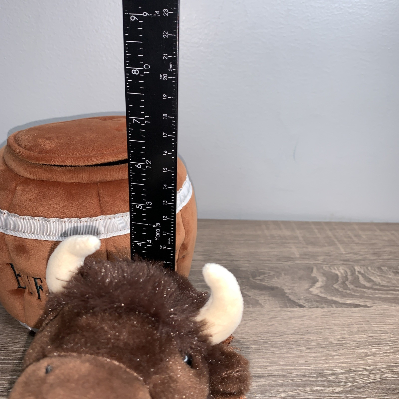 Buffalo Trace Distillery Bison in Whiskey Barrel Plush Rare New