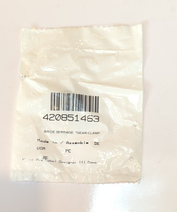BOMBARDIER PACKAGED OEM PART GEAR CLAMP 420851463