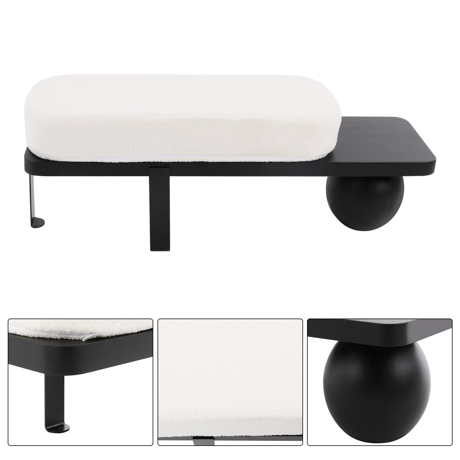 Modern Bedroom Bedside Bench Flannelette Shoe Changing Bench Fitting Room Bench